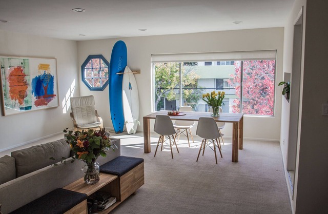Large, bright, and sunny apartment steps from beach
