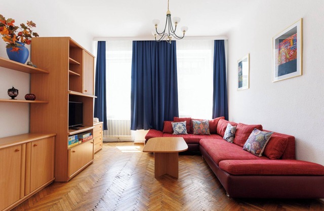 Large, bright apartment between the center and the Danube Island