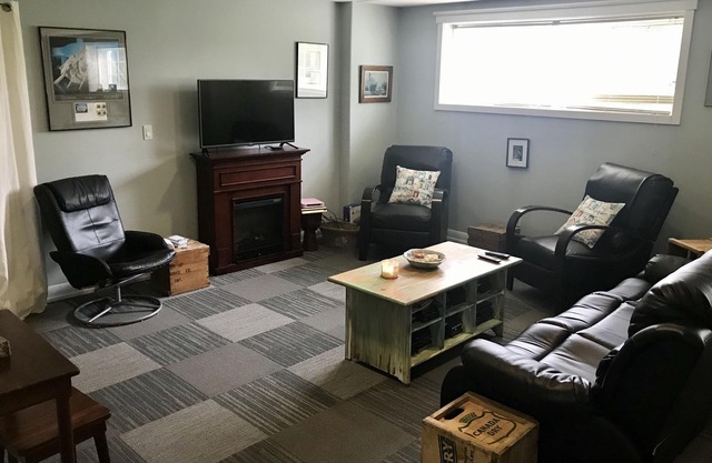 Large, bright basement apartment close to ski hills, beaches and trails
