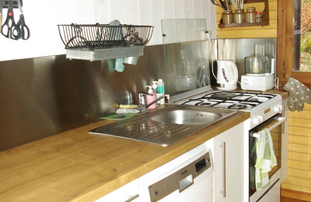 Large chalet on piste in a small Pyrenean ski resort