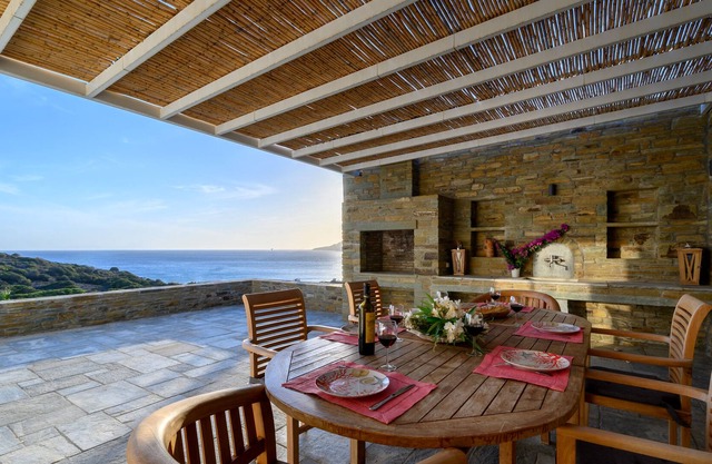 Large house on the most beautiful beach of Andros- Large Swimming pool