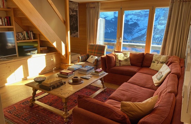 Large penthouse apartment with pool and spa in Murren, Switzerland