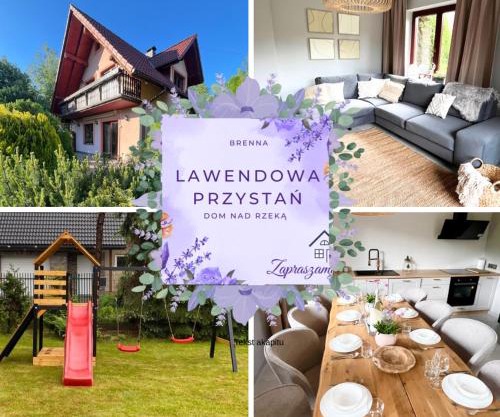 LAWENDOWA PRZYSTAŃ - dom nad rzeką - Brenna, 10 osób, ogród, plac zabaw