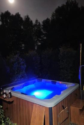 Leśna Rezydencja z plażą nad Zalewem Chańcza, sauna, bania SPA