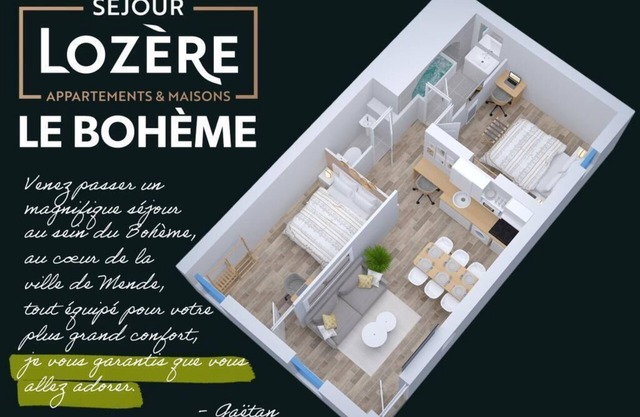 Le Bohème - Spa/Netflix/Wifi Fibre/Centre Ville - Stay Lozère