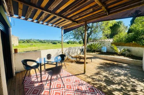 Le Mas de La Cigale vue imprenable climatisation