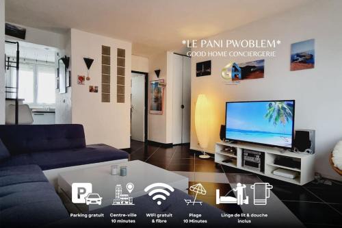 *Le Pani Pwoblem* Plage & Centre