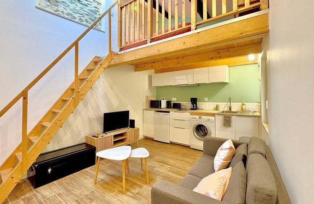 Le Studio des Tilleuls, Air-Conditioned & Real Bed