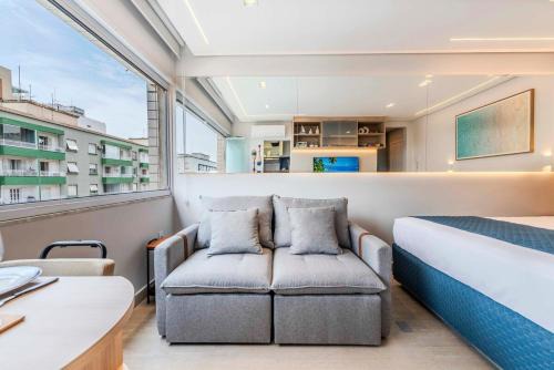 Lindo Studio com Vista para o Mar - Orla de Santos