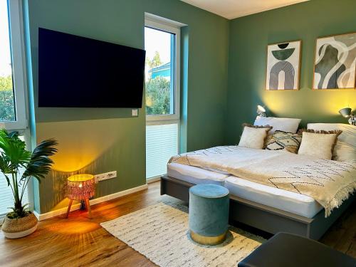 LITELIVING Cozy Suite - Sauna - Balkon - Parken - BBQ - Modern & Gemütlich