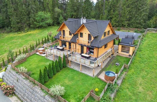 LK Resort Łapsze domy z prywatną balią i sauną