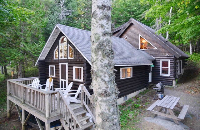 Log Cabin on North Shore of Beautiful Rangeley Lake