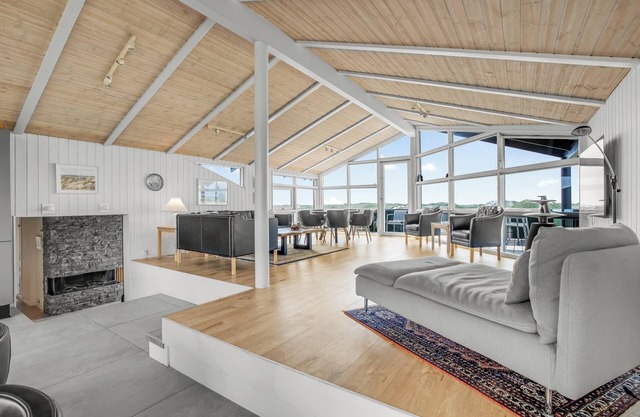 Lovely holiday home with outdoor spa and outdoor sauna located with a unique view in Houvig 1034
