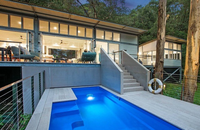 Luxurious bush retreat with amazing bay views, pool and hot tub