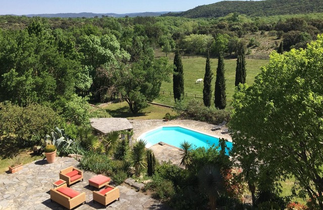 Luxurious old stonehouse with pool, beautifully situated amidst vineyards