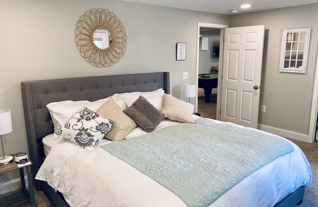 Luxurious Private Suite with King-Sized Bed, Patio, and Massage Chair!