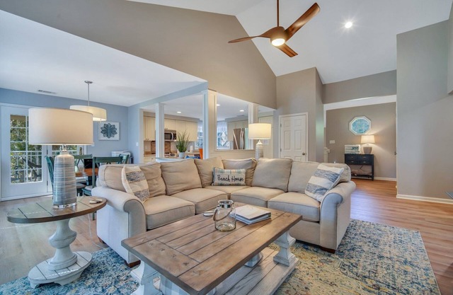 Luxurious Shipyard Evian condo 196, with close access to beach, golf and pool.