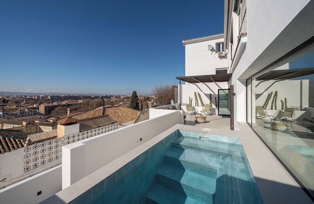Luxurious Skyview Apartment with Private Pool & Expansive Terrace