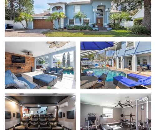 Luxurious Villa with Heated Pool, Theatre, Gym !