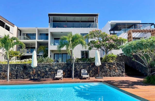 Luxury beach house with spectacular sea view and pool