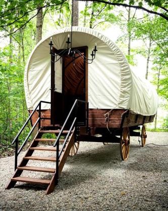 Luxury Conestoga Wagon, Perfect for a Weekend Glamping Escape from Dayton, Ohio