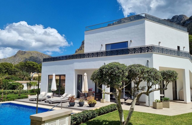 Luxury design villa with fantastic sea and mountain views