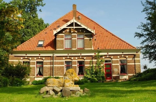 Luxury farmhouse in rural setting