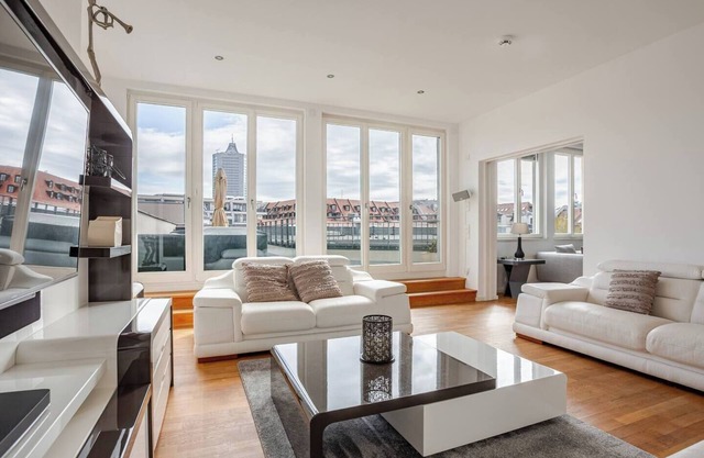 Luxury penthouse Leipzig Markt/Thomaskirche with 5 comfortable double bedrooms