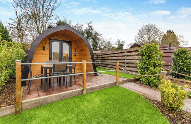Luxury pod, perfect for two people seeking a romantic and relaxing break.