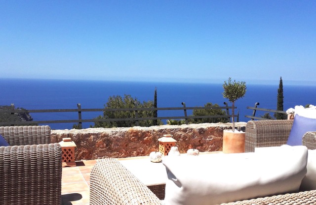 Luxury sea view villa with private heated pool, situated in idyllic Deia.