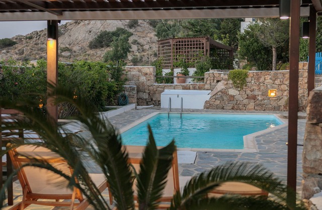 Luxury villa with pool, & stunning sea and sunset views