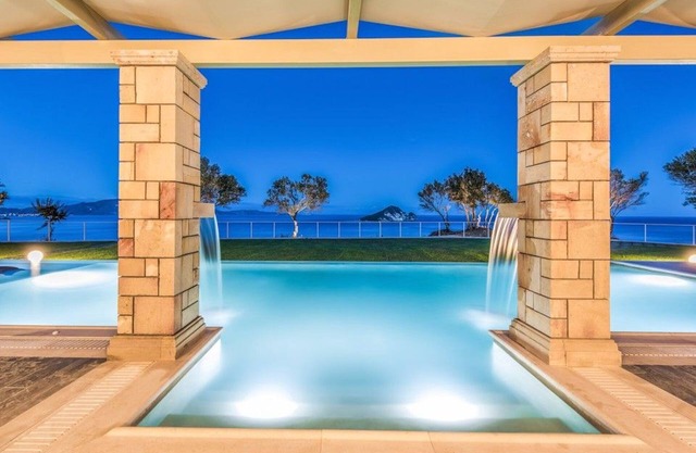 Luxury Villa Zante | Villa Artina | Poolside Bar | Childrens Playground | Sea.