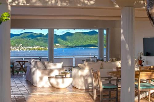 Luxury Water View Villa in Terres Basses with Pool