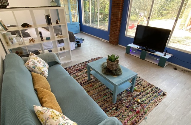 Magnificent Raconet blau near the Circuit of Catalonia