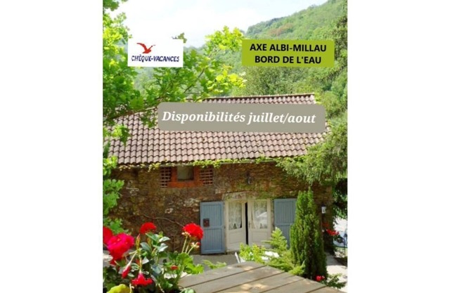 Maison axe Albi-millau au Bord de l 'eau Proche Vallée du Tarn Avec Terrasse