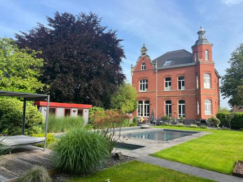 Manor house with pool area