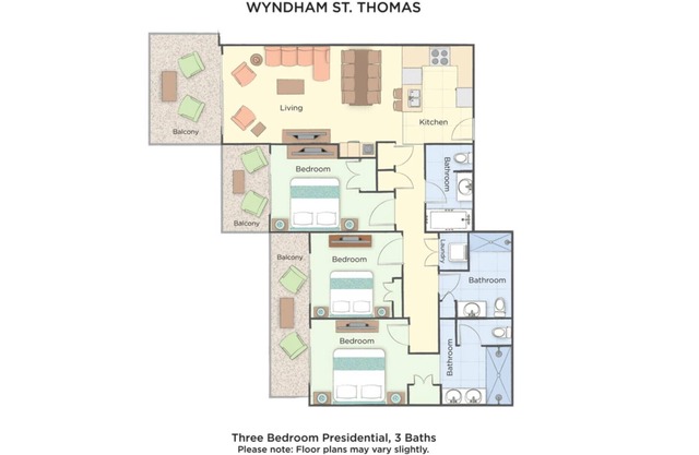 Margaritaville 3Bdrm Presidential Condo By Wyndham St. Thomas US Virgin Islands