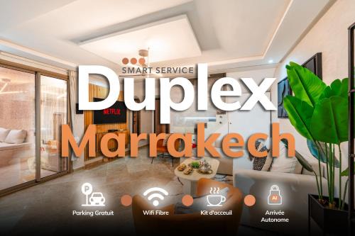 Marrakech Duplex Spacieux avec Terrasse