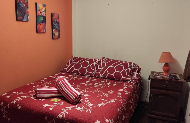 Matrimonial room with private bathroom outside the room