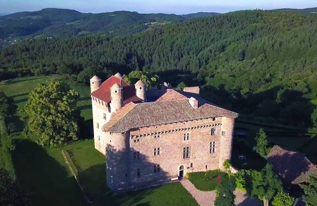 Medieval castle in the heart of the Monts d'Ardèche National Park