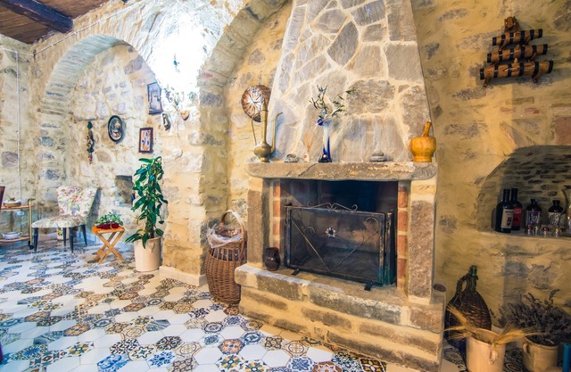 Medieval house near a castle