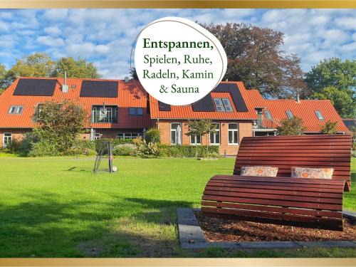 Meine Schule Sehlingen, exklusiver Familien oder Generations-Landurlaub, Treffen mit Freunden, Team-Auszeit, Workation, Sauna, Ruhe & Erholung genießen sowie Niedersachsen, Verden & die Lüneburger Heide entdecken