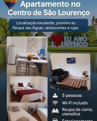 Melhor custo beneficio,família e grupos- coração da cidade, 2 quartos- até 5 pessoas, garagem coberta, sala com cozinha integrada, aconchegante, ambiente moderno e funcional, , wi-fi gratuito, próximo ao Parque das Águas e a tudo que a cidade oferece