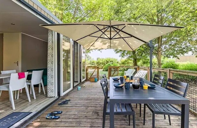 Mobile home ● Aufgedeckte Terrasse