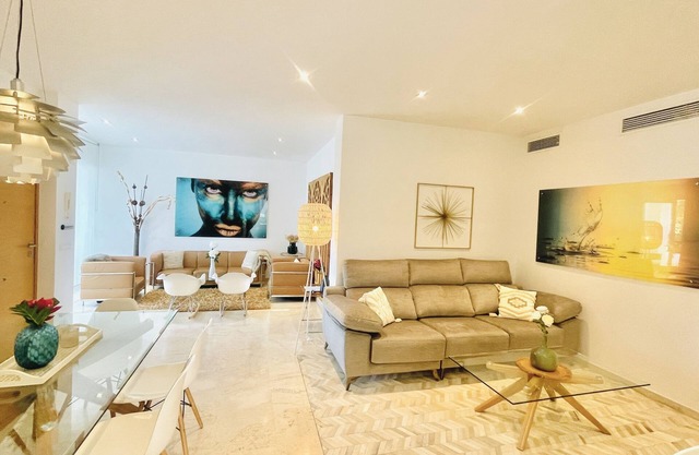 Modern apartment in amazing surroundings at Golden Mile, 4 pools, tennis etc