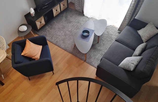 Modern central apartment with amazing private roof terrace and shared pool