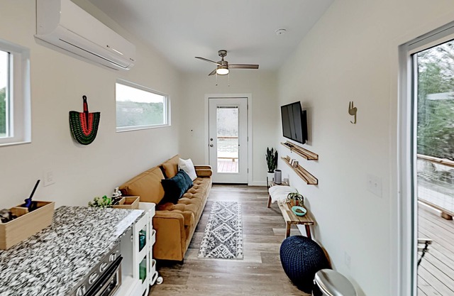 Modern Container Home with Wraparound Deck & Covered BBQ Area