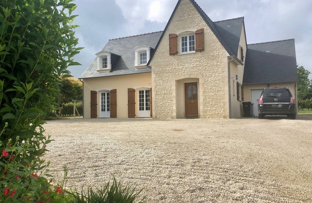 Modern House with lots of character, and lovely sunny garden with country views.