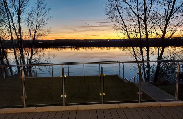 Modern lake house