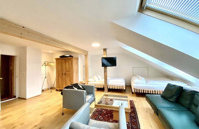Modern loft for 2-4 persons, SWIMMING POOL in the garden, pets allowed